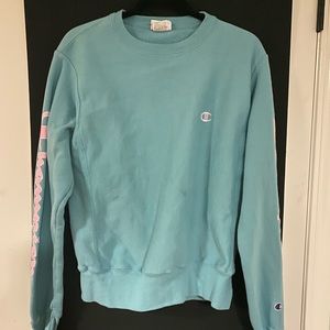 teal/blue champion crew neck